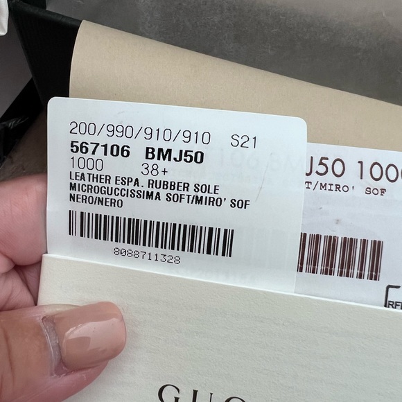 Authentic Gucci Espadrilles Microguccissima Leather with Rubber Sole - Picture 14 of 14